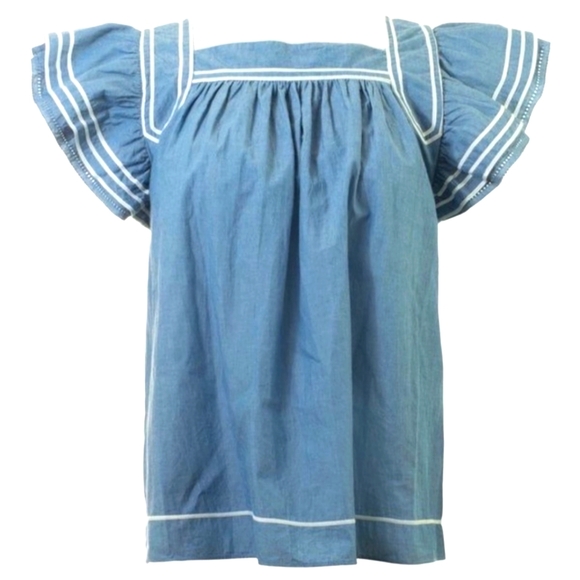 Ulla Johnson Tops - Sale 'til 5pm - Ulla Johnson - Chambray Top - 00